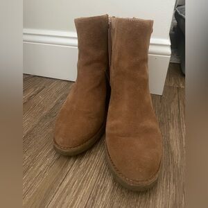 UGG Chestnut Suede Ankle Booties